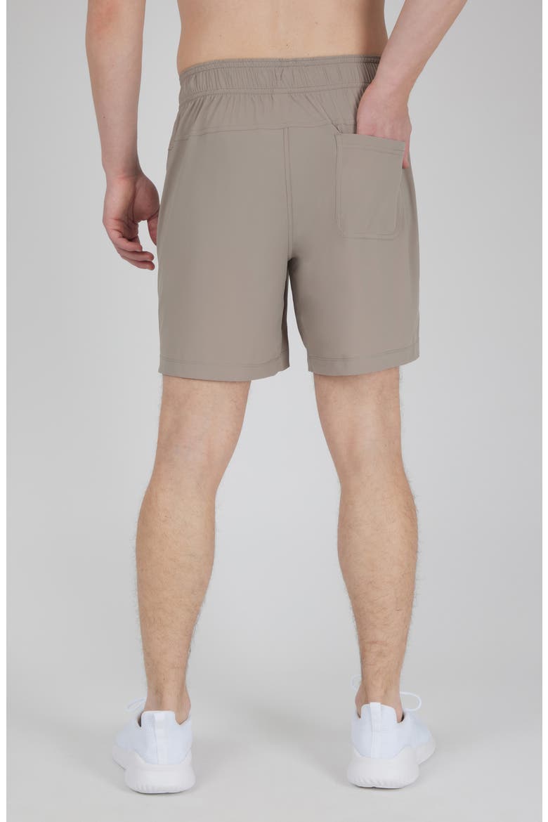 Stretch Tech Knit Active Shorts, Alternate, color, SATELLITE