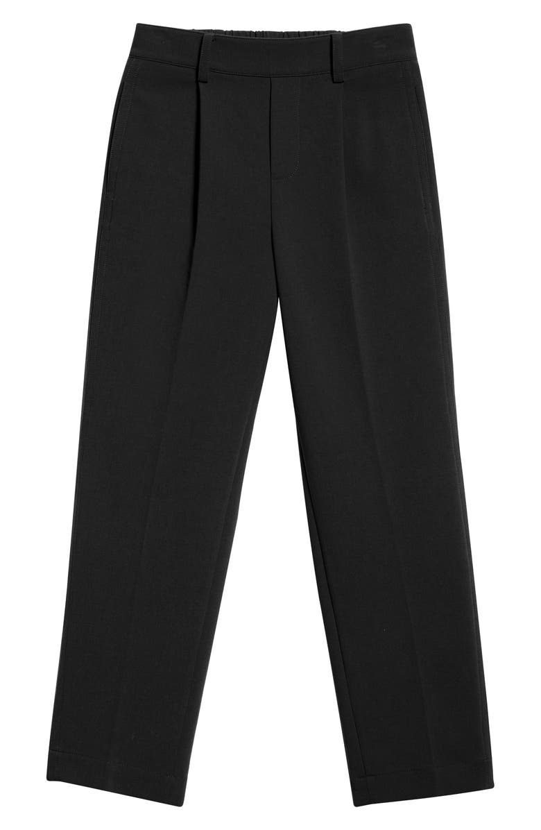 Vince Pleated Pull-On Tapered Leg Pants, Alternate, color, Black