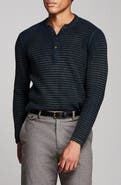 Billy Reid Garment Dyed Links Henley Sweater
