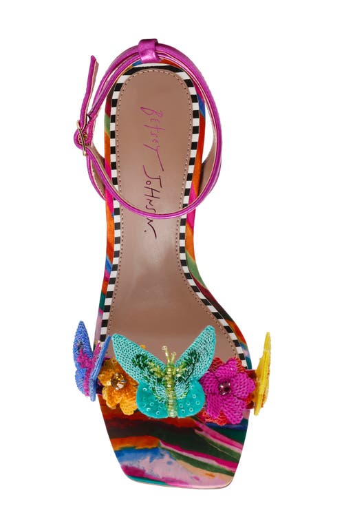 BETSEY JOHNSON BETSEY JOHNSON APOLO ANKLE STRAP WEDGE SANDAL