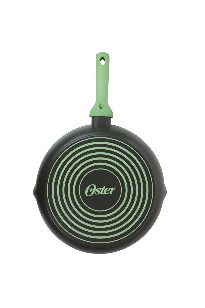 Rigby 9.5 Inch Aluminum Nonstick Frying Pan  with Pouring Spouts, Alternate, color, Green