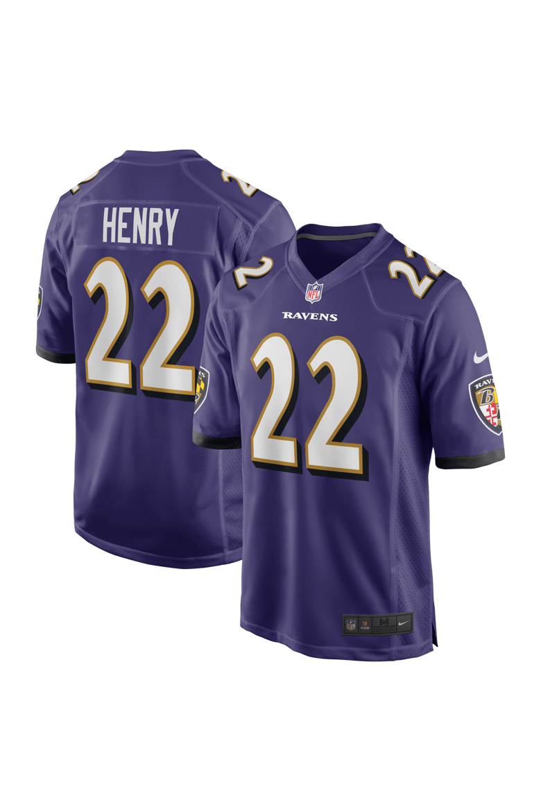 Men's Nike Derrick Henry Purple Baltimore Ravens Game Player Jersey, Main, color, Purple