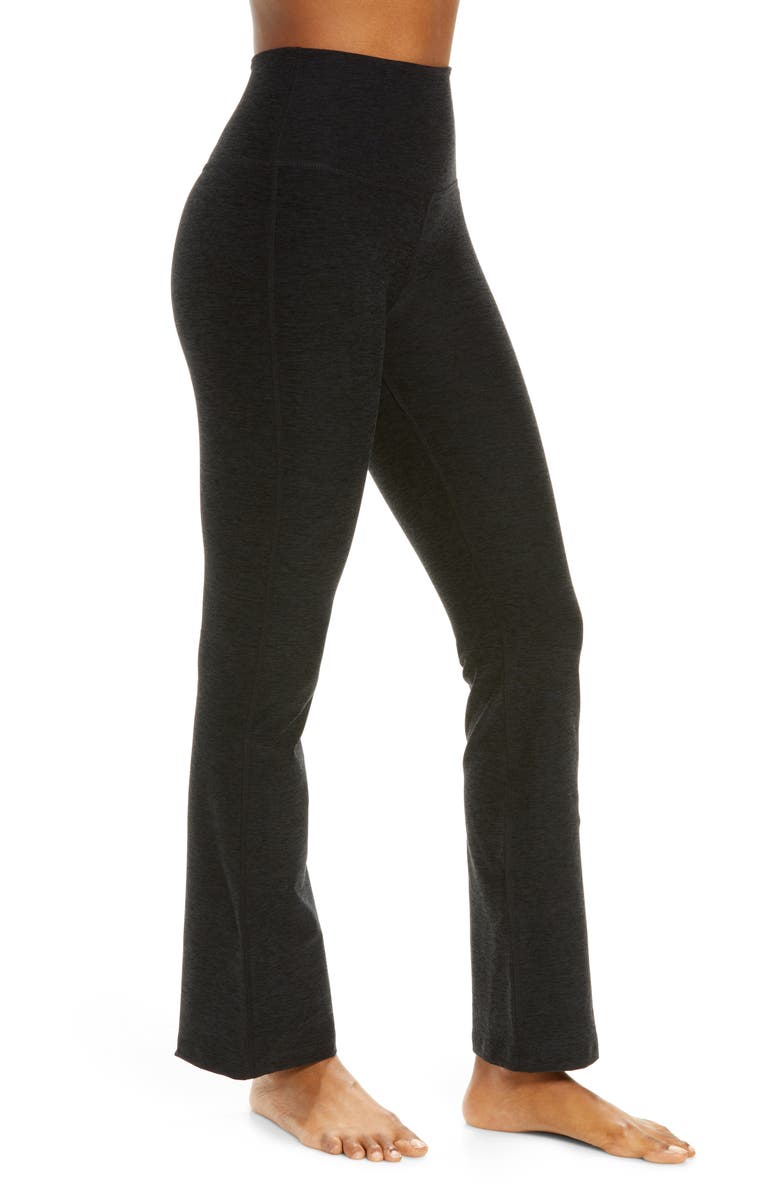 Beyond Yoga Practice Space Dye High Waist Pants, Alternate, color, Darkest Night