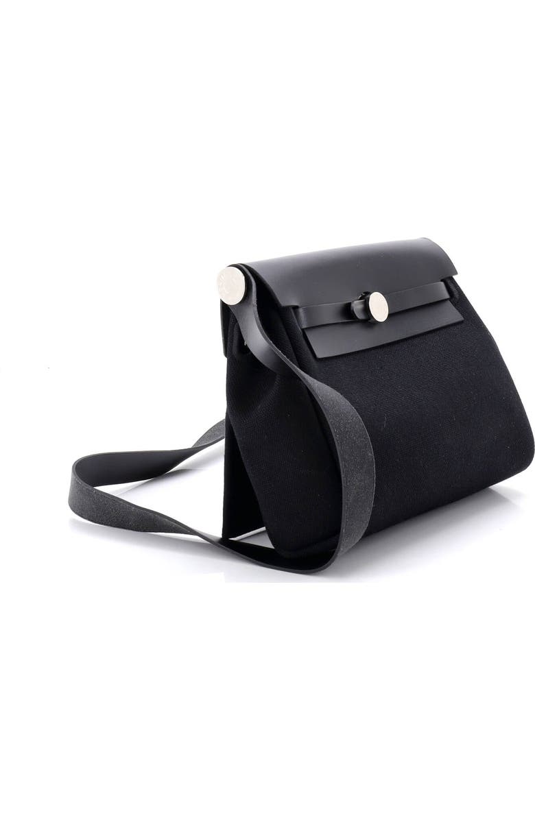 Pre-Owned Hermes Herbag Zip Toile and Leather 20, Alternate, color, Noir