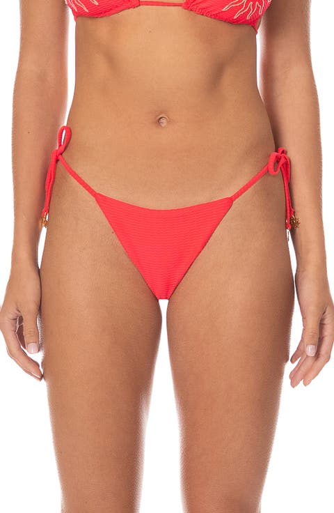 Sunset Punch Sunflash Side Tie Bikini Bottoms