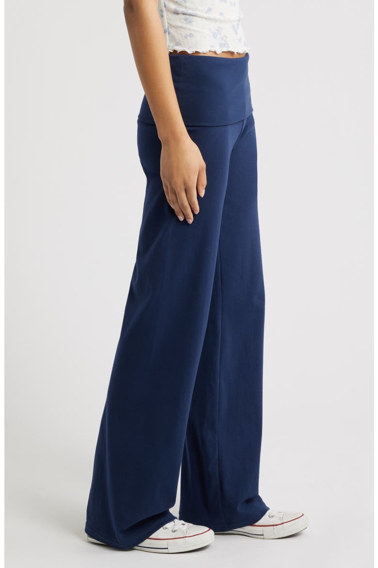 Foldover Leggings, Alternate, color, NAVY IRIS