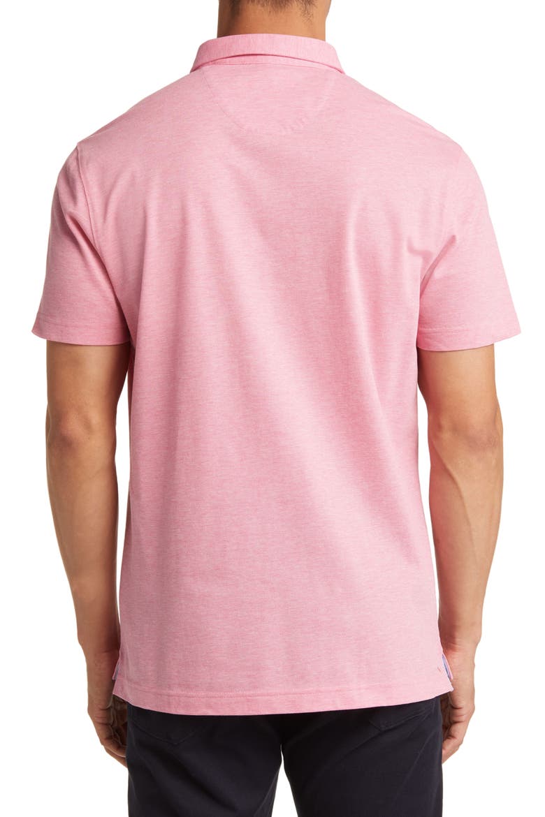 Trim Fit Short Sleeve Polo, Alternate, color, PINK