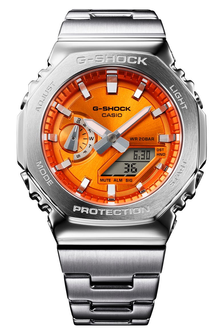 2110 Series Analog-Digital Watch, 49.3mm, Main, color, SILVER