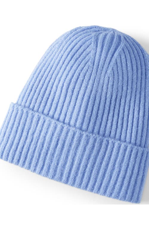 Lands' End Cashtouch Winter Beanie Hat In Blue