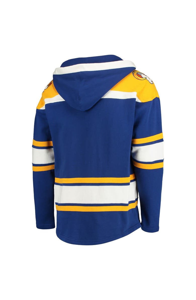 '47 Men's '47 Royal Los Angeles Rams Lacer V-Neck Pullover Hoodie, Alternate, color, 