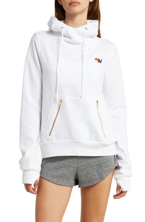 Aviator Nation Ninja Hoodie in White