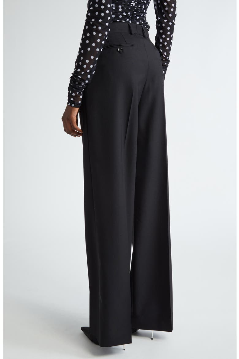 Wool Flare Leg Pants, Alternate, color, N0000 NERO