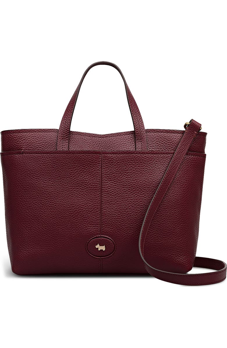 Radley Medium Maldon Mews Satchel Bag, Main, color, Dark Cherry