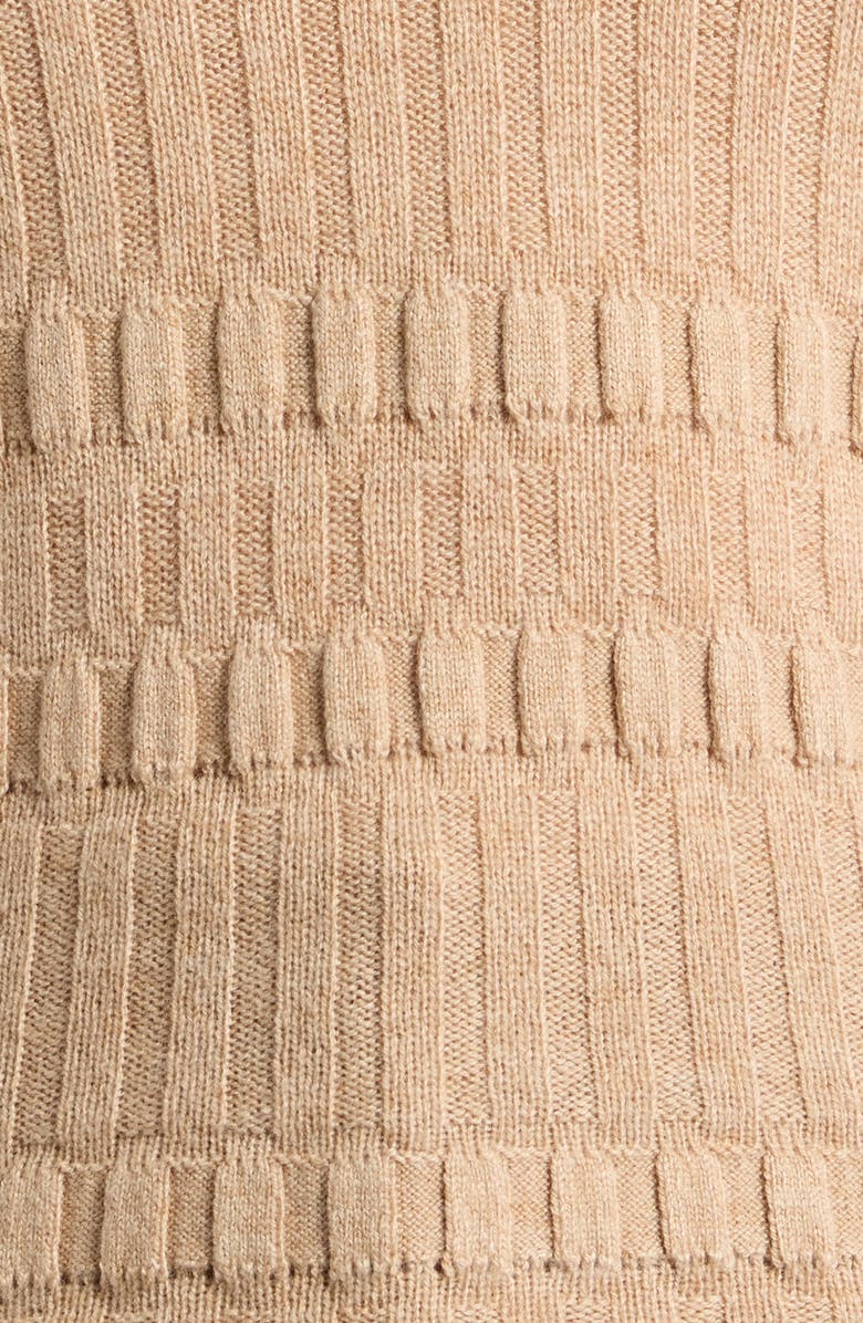 PAIGE Dune Short Sleeve Cashmere & Merino Wool Blend Sweater, Alternate, color, Camel