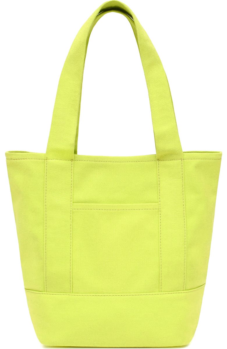 New Amsterdam Leatherworks Medium Kylee Canvas Tote, Alternate, color, Citron