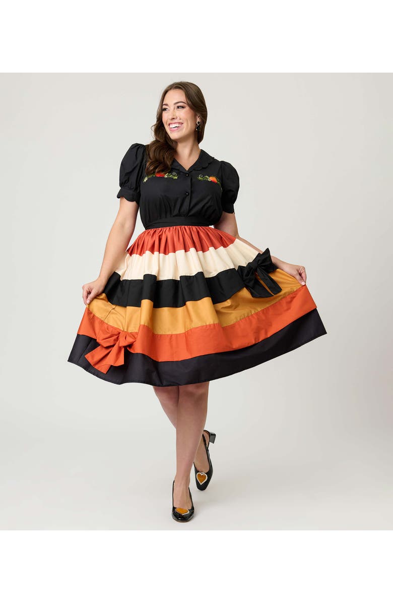 Smak Parlour Embriodered Puff Sleeve Top, Main, color, Black