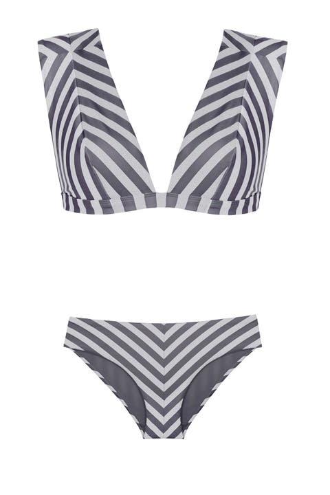 Beyond The Lines Deep V Top & Slip Bottom