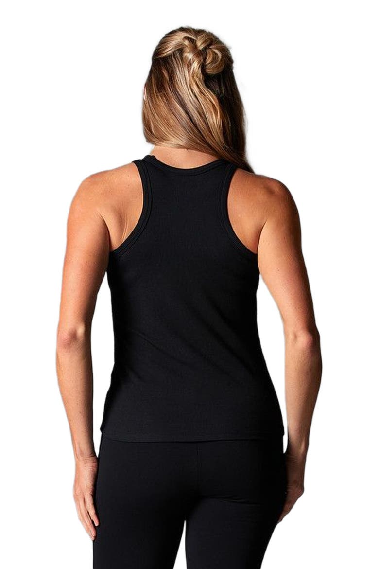 Perfect Fit Rib Tank, Alternate, color, EBONY