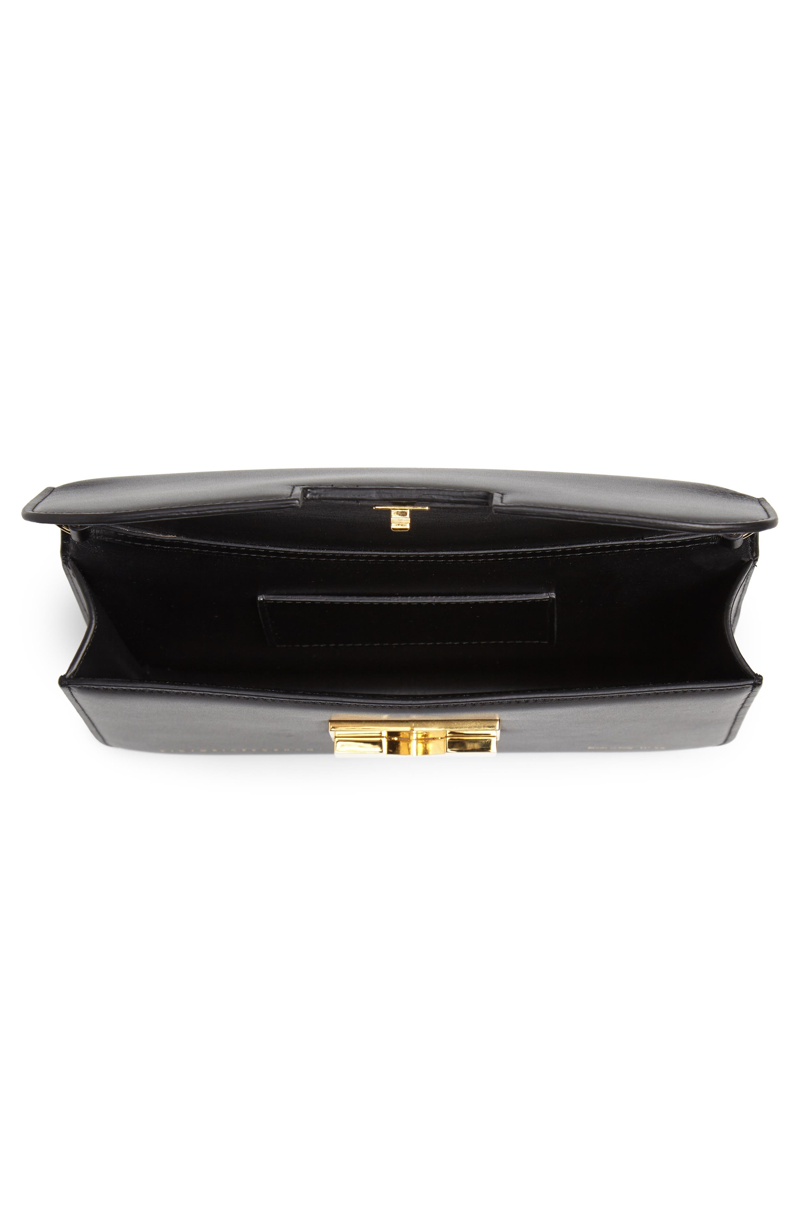 Victoria Beckham Eva Leather Clutch, Alternate, color, 
