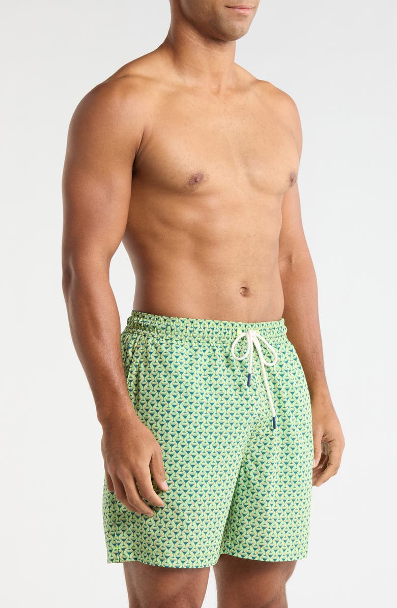 Tommy Bahama Naples Teeny Martini Print Swim Trunks, Alternate, color, Tequila