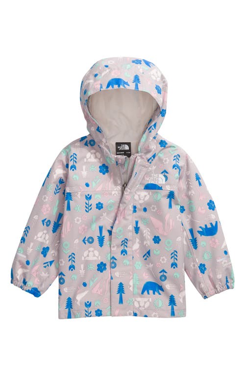 The North Face Antora Waterproof Recycled Polyester Rain Jacket In Moonstone Grey Multi Pitch
