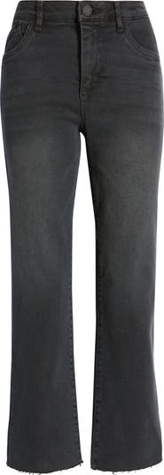 'Ab'Solution Skyrise Raw Hem High Waist Stretch Bootcut Jeans