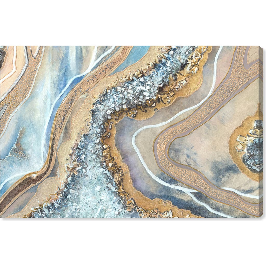 Wynwood Studio The Luxurious Geode Canvas Wall Art In Gold