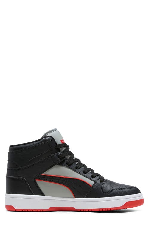 Puma Rebound Layup High Top Sneaker In Black