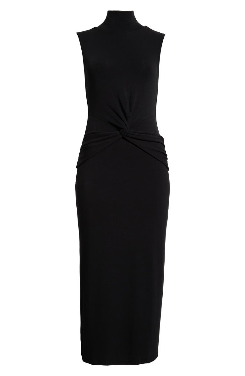 ASTR the Label Riana Sleeveless Turtleneck Dress, Main, color, Black