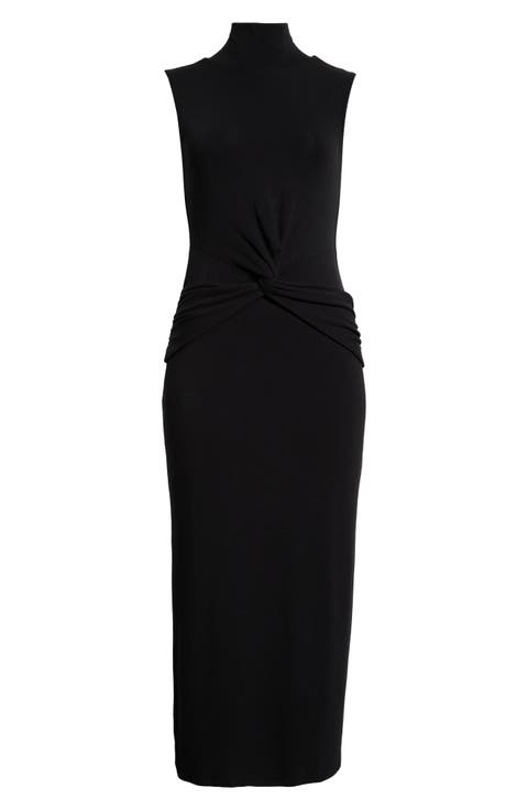 Riana Sleeveless Turtleneck Dress