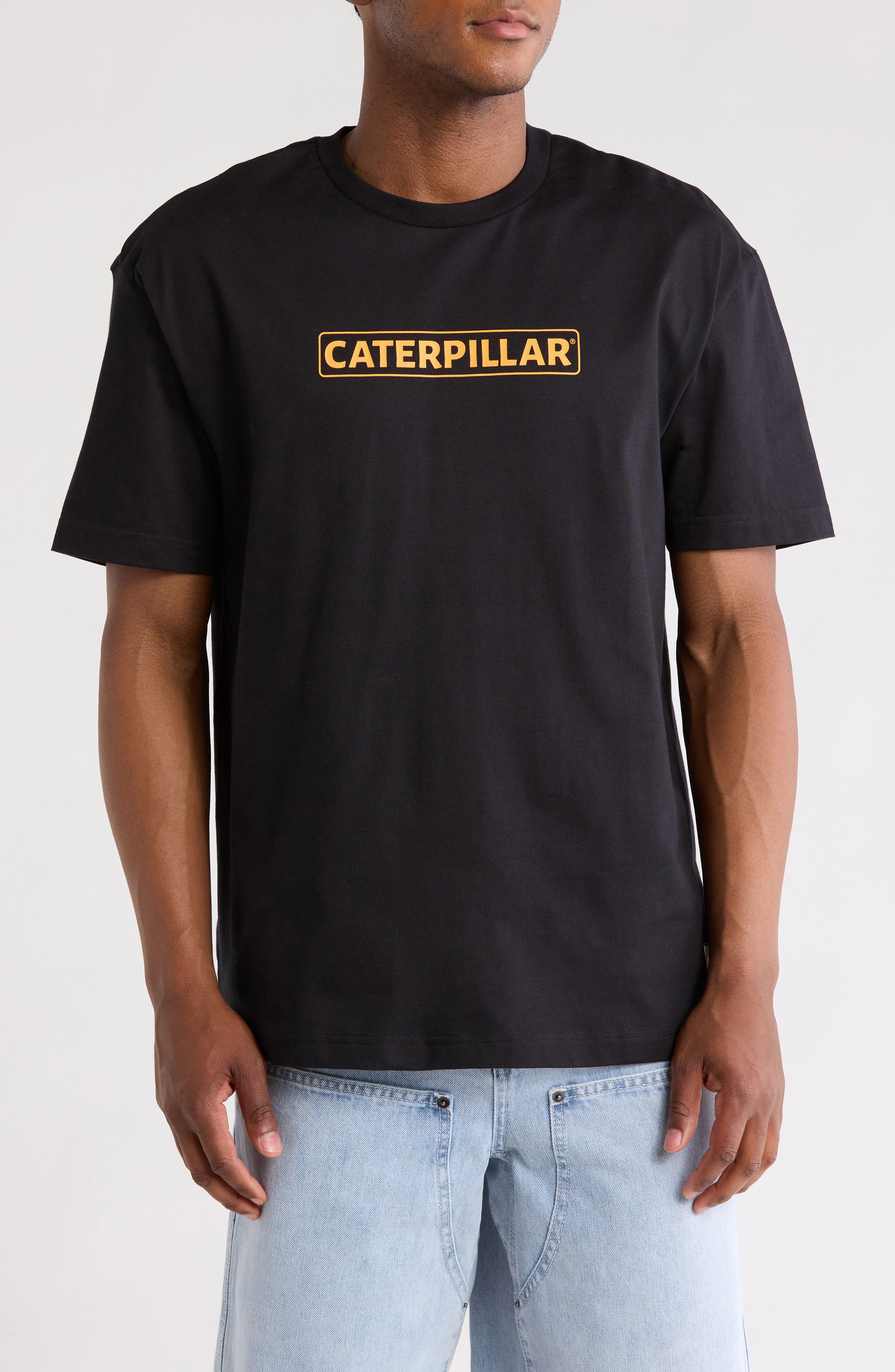 CAT WWR Classic Logo Cotton Graphic T-Shirt