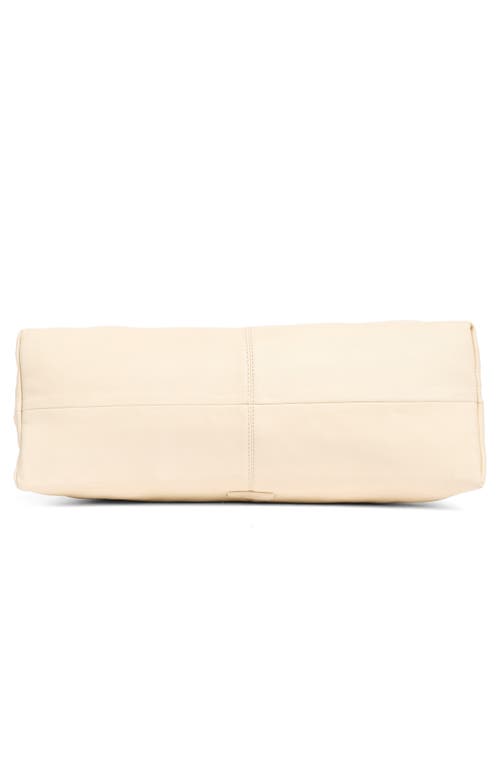 Vince Camuto Elice Leather Hobo Bag In Natural