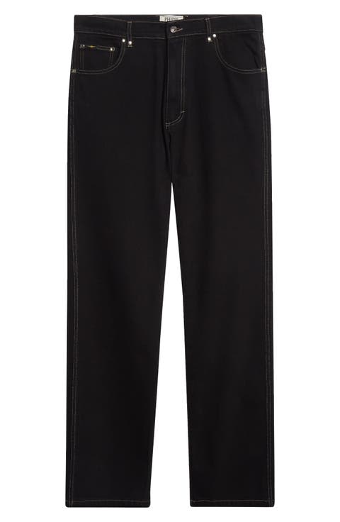 Standard Studded Slim Straight Leg Jeans