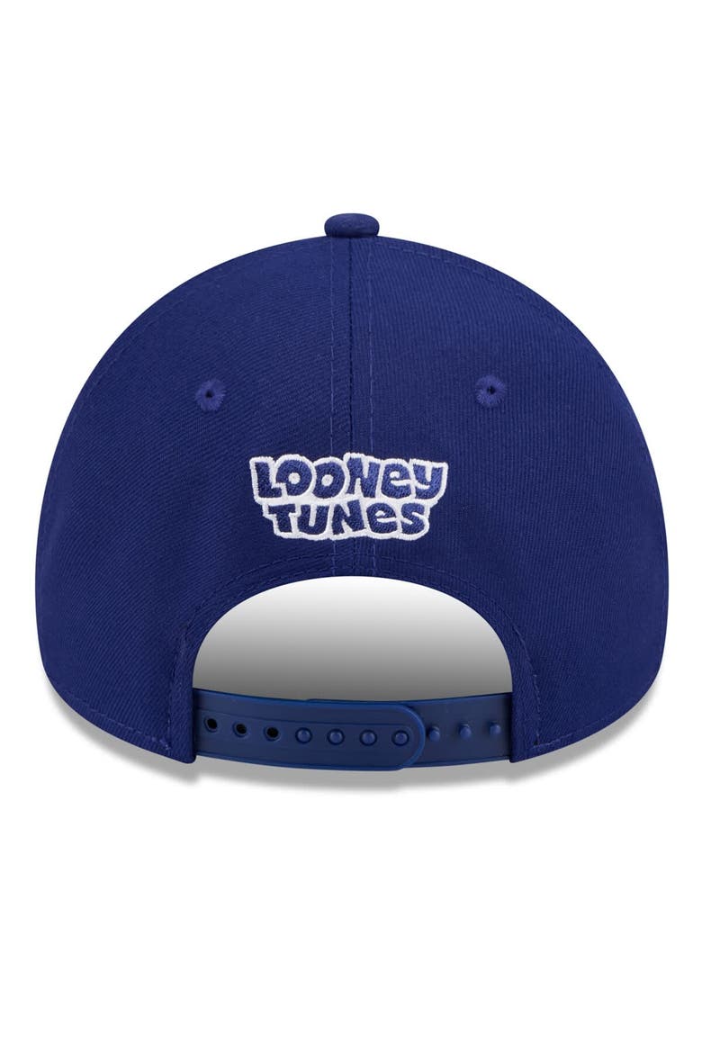 Youth New Era Royal Texas Rangers Looney Tunes A-Frame 9FORTY Adjustable Hat, Alternate, color, Royal
