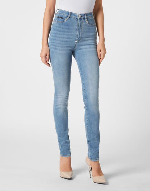 Super High Waist Jegging Skull Women