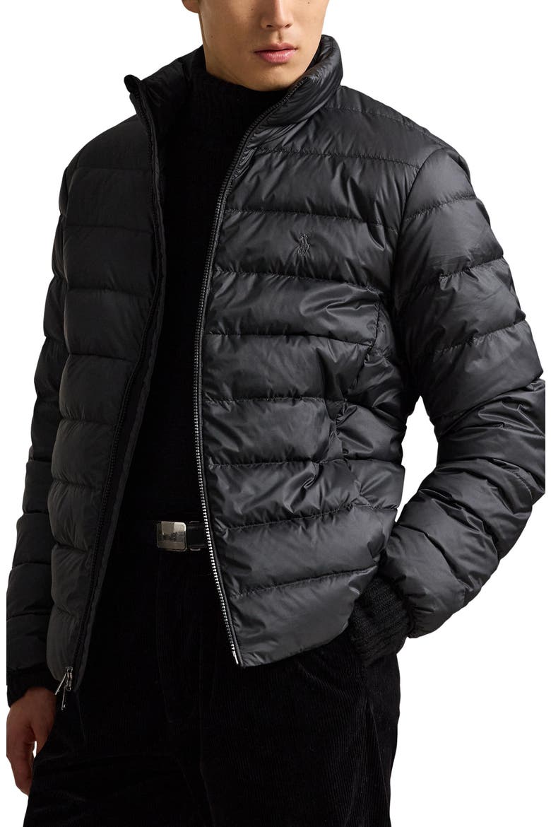 The Colden Water Repellent Packable Down Jacket, Main, color, POLO BLACK