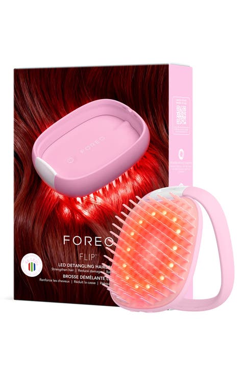 Flip LED Detangling Hairbrush
