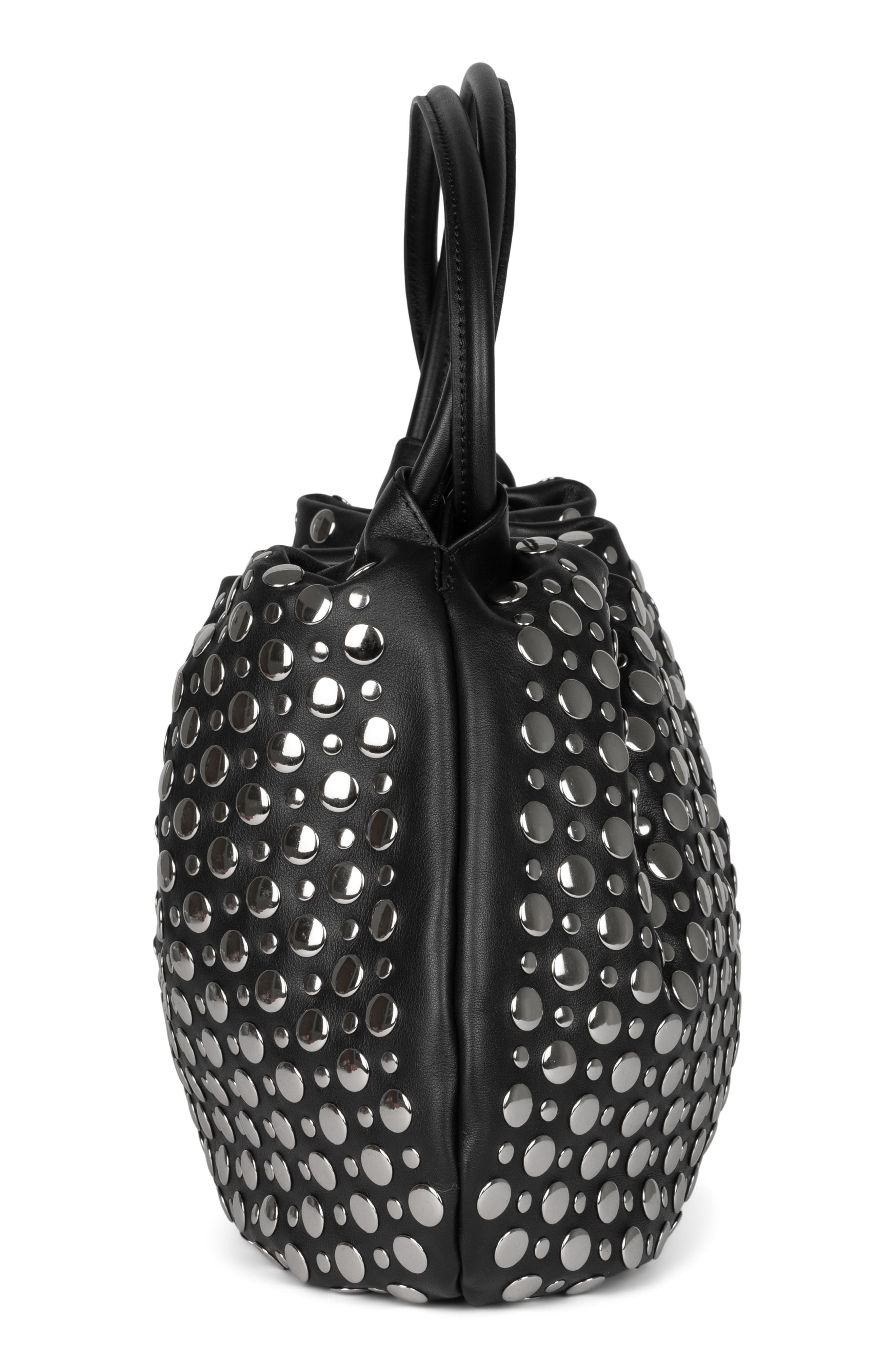 Jeffrey Campbell Brat Leather Shoulder Bag, Alternate, color, 