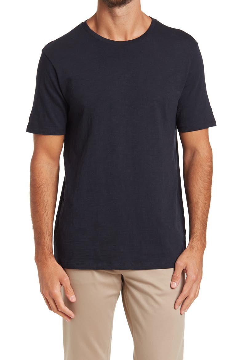 Short Sleeve Slub Crewneck T-Shirt, Main, color, COASTAL