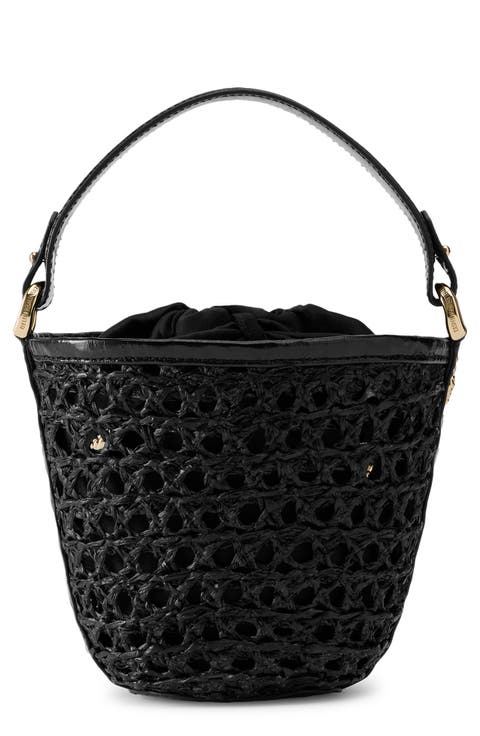 Ama Braided Raffia Bucket Bag