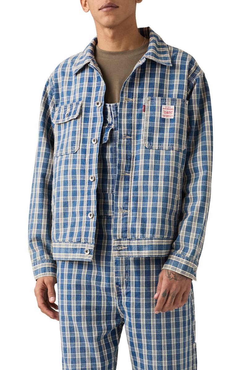 Levi's Sunrise Trucker Jacket, Main, color, Summer Check Trucker