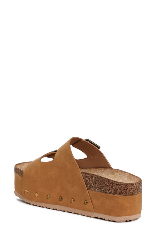 London Rag Impala Stud Platform Sandal In Tan