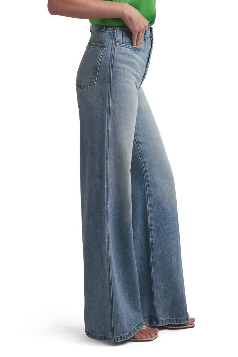 The Masha High Waist Wide Leg Jeans, Alternate, color, MARGATE