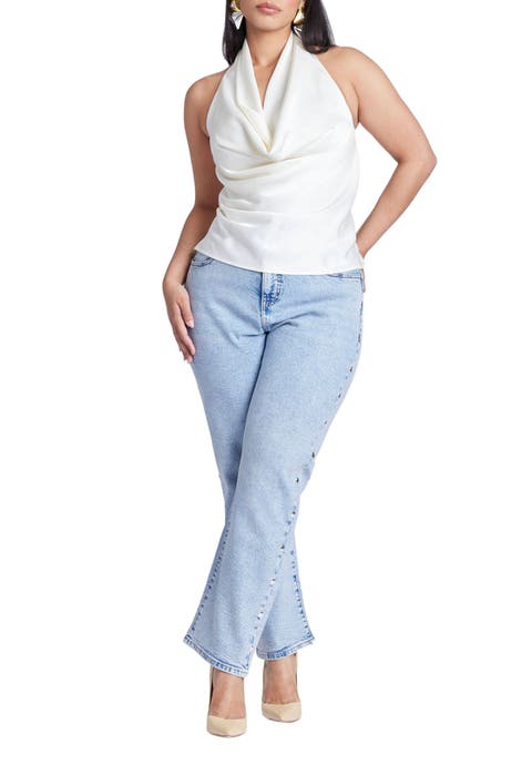 Straight Leg Jean With Studs (Plus Available)