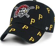 '47 Women's '47 Black Pittsburgh Pirates Confetti Clean Up Adjustable Hat