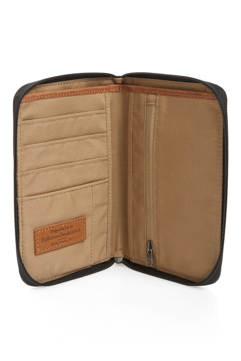 Canvas Passport Wallet, Alternate, color, DARK GREY