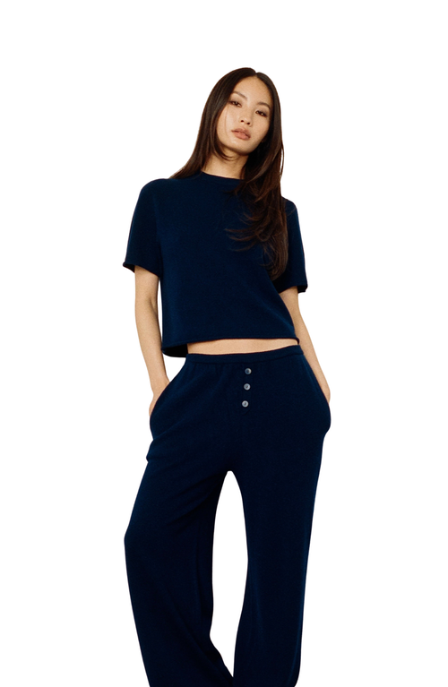 All My Love Ava Top In Blue