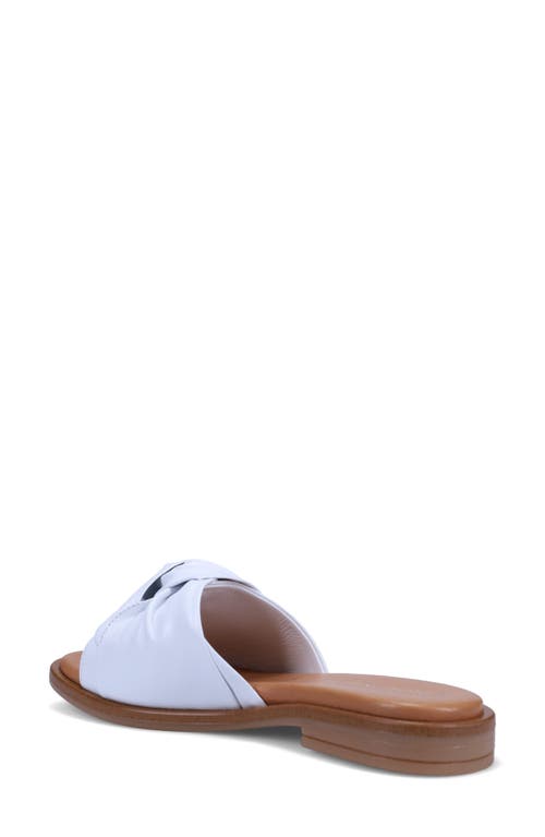 Ron White Veronica Slide Sandal In White