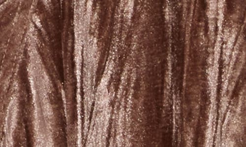 Wishlist Velour Button-up Shirt In Taupe