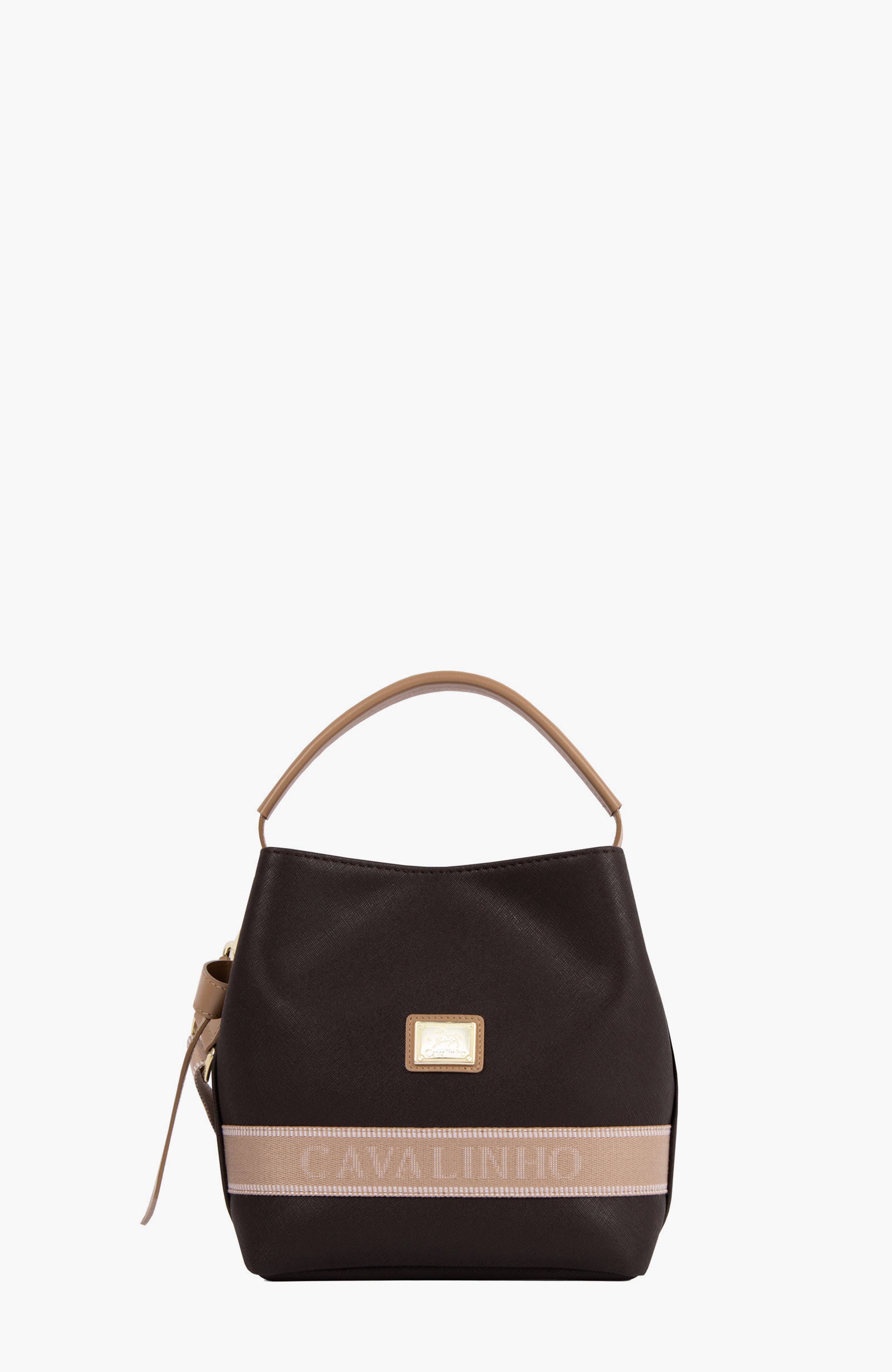 Only by Cavalinho 591 Bucket Bag, Main, color, Brown / Beige